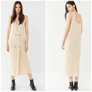 Urban Outfitters | Linen Double Breasted Midi Dress
